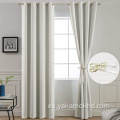 Cortinas opacas crema para sala de estar